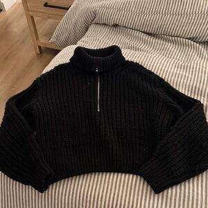 H&M Black Cowl Neck Sweater